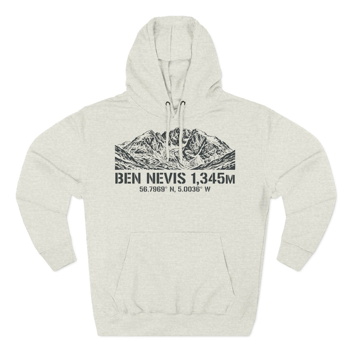 Ben Nevis 1345m Coordinates Hoodie