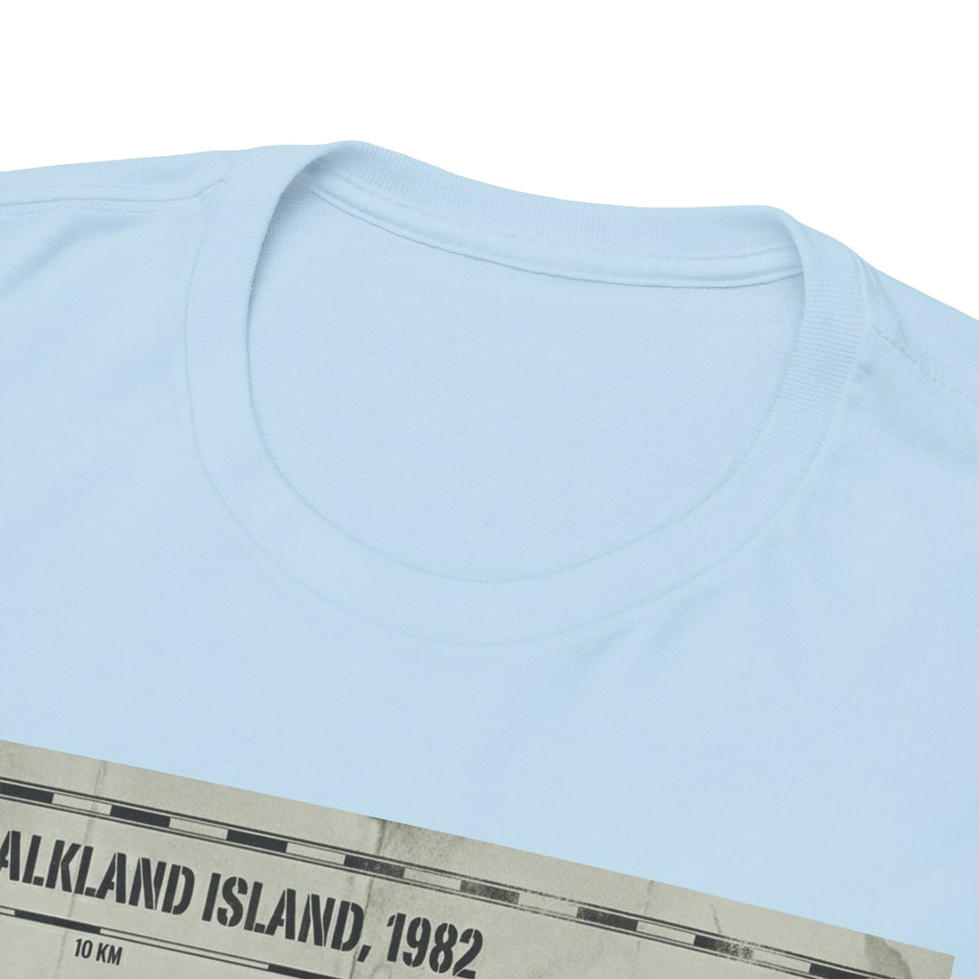 East Falkland 1982 Map T-Shirt — Port Stanley Victory Graphic