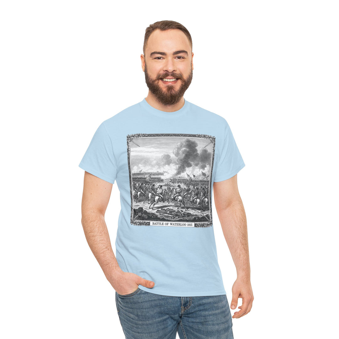 Battle of Waterloo Graphic Tee — Vintage Historical Print T-Shirt