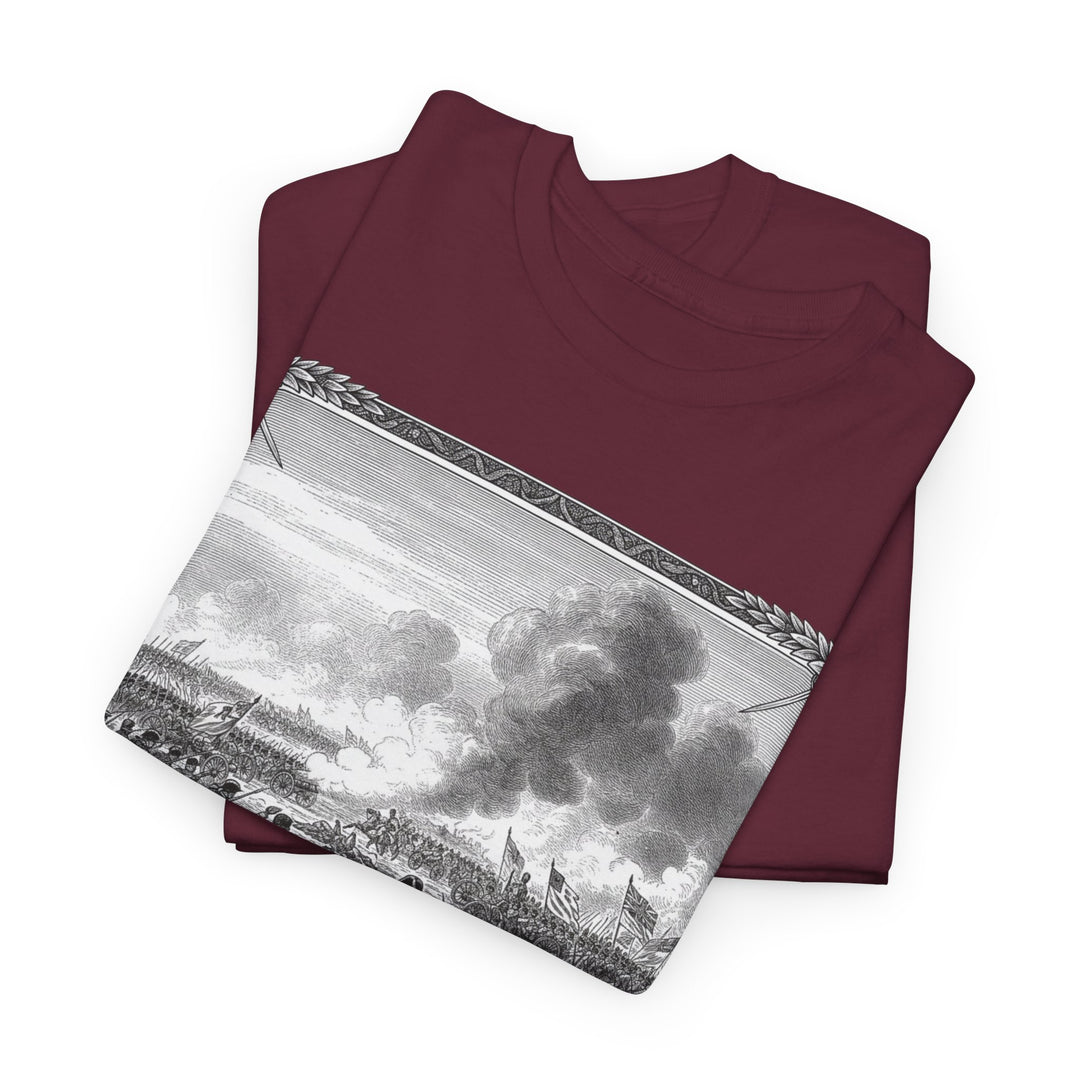 Battle of Waterloo Graphic Tee — Vintage Historical Print T-Shirt