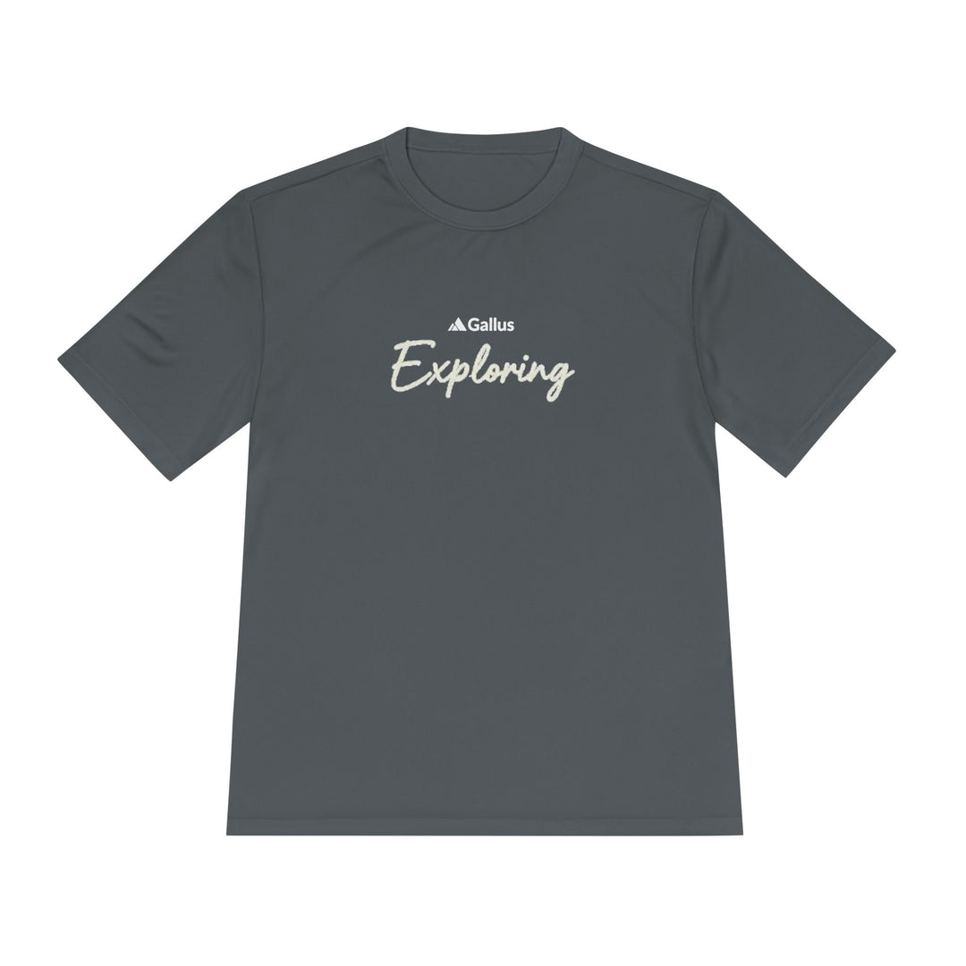 Gallus Exploring Tee — Adventure Map Graphic Moisture‑Wicking Shirt