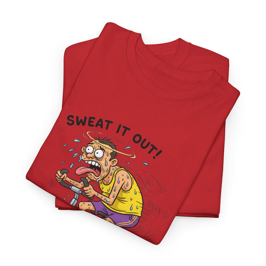 Stay laughing while cycling with the Funny Spin Bike T-Shirt. Comfortable cotton with a witty design, ideal for spin sessions and gym workouts.