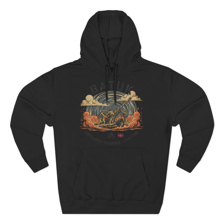 Military Artillery Graphic Hoodie — "BATUK" Live-Fire Training Design