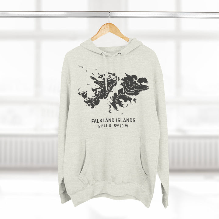 Falkland Islands 1982 Map Hoodie — South Atlantic Heritage Graphic