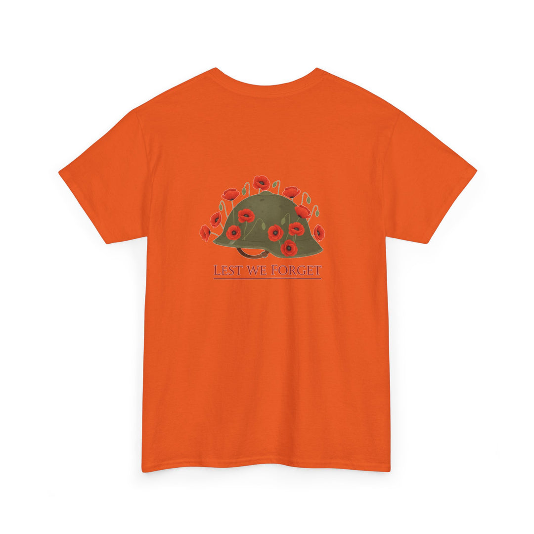 British Army Remembrance Shirt | Lest We Forget Poppy Helmet