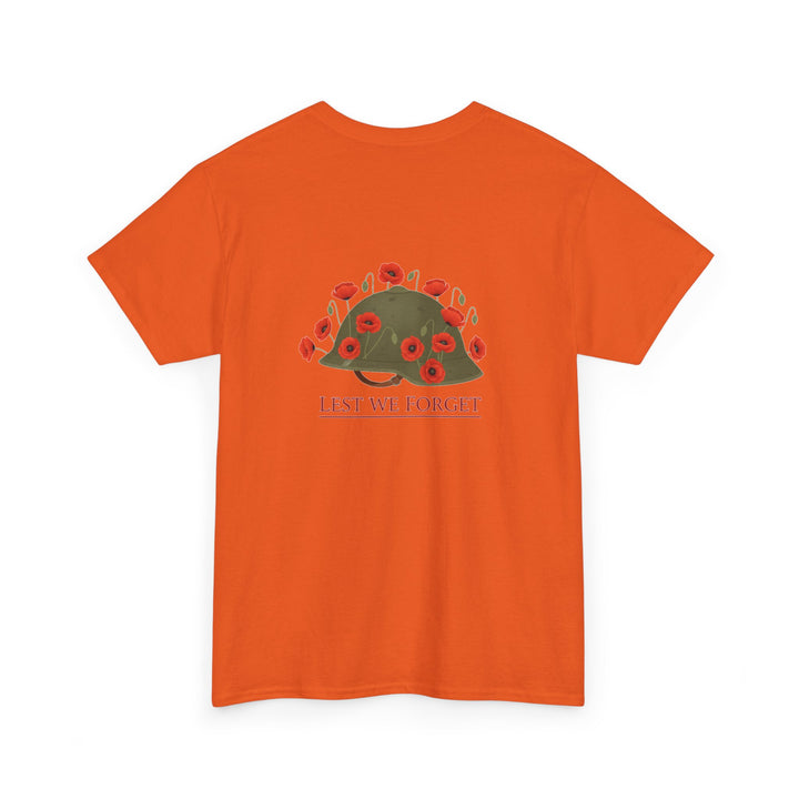 British Army Remembrance Shirt | Lest We Forget Poppy Helmet
