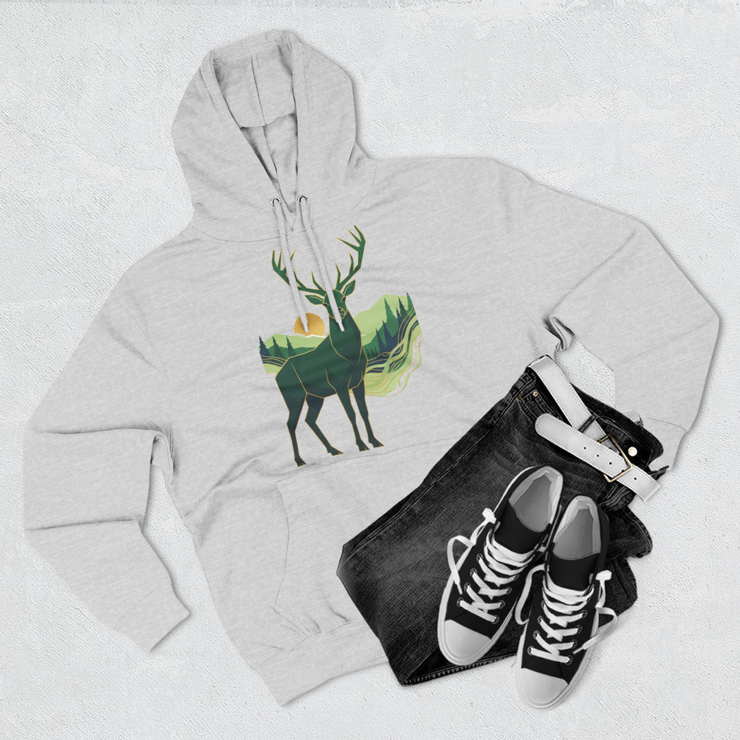 Highland Stag Heritage Hoodie — British Countryside Graphic