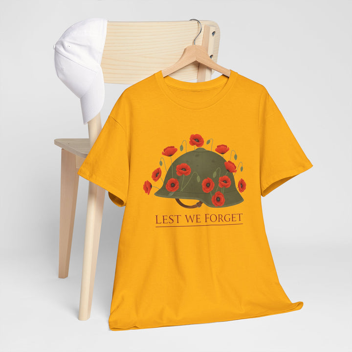 British Army Remembrance Shirt | Lest We Forget Poppy Helmet