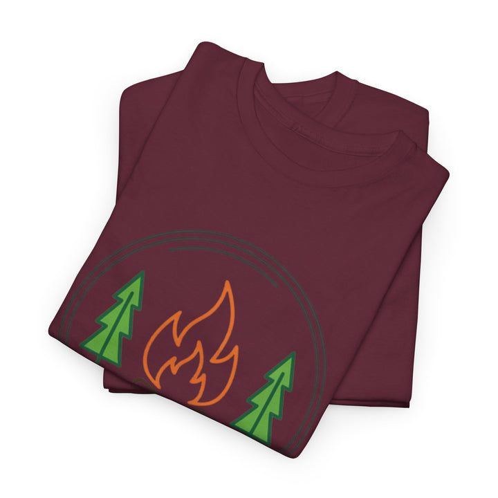 Funny Camping Therapy T-Shirt — Retro Campfire Graphic Adventure Tee