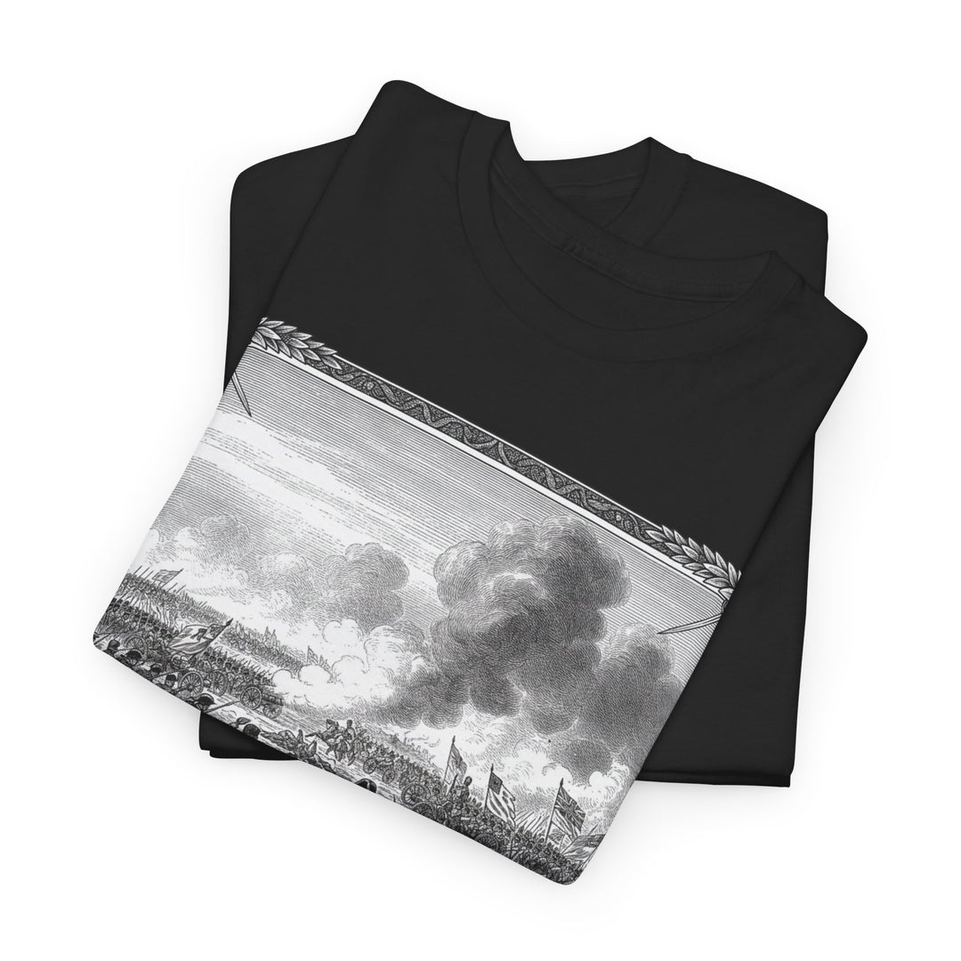 Battle of Waterloo Graphic Tee — Vintage Historical Print T-Shirt