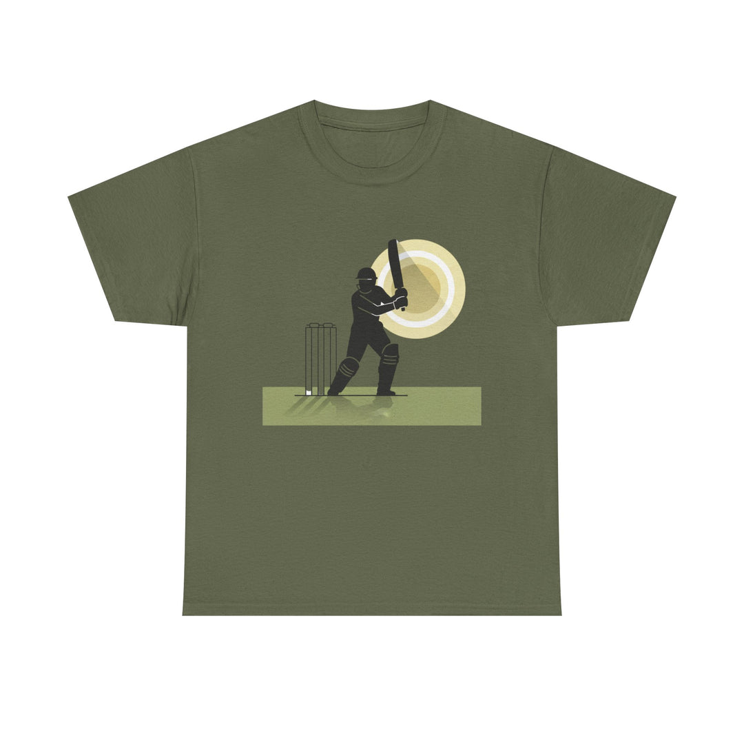 Cricket Player Silhouette T-Shirt