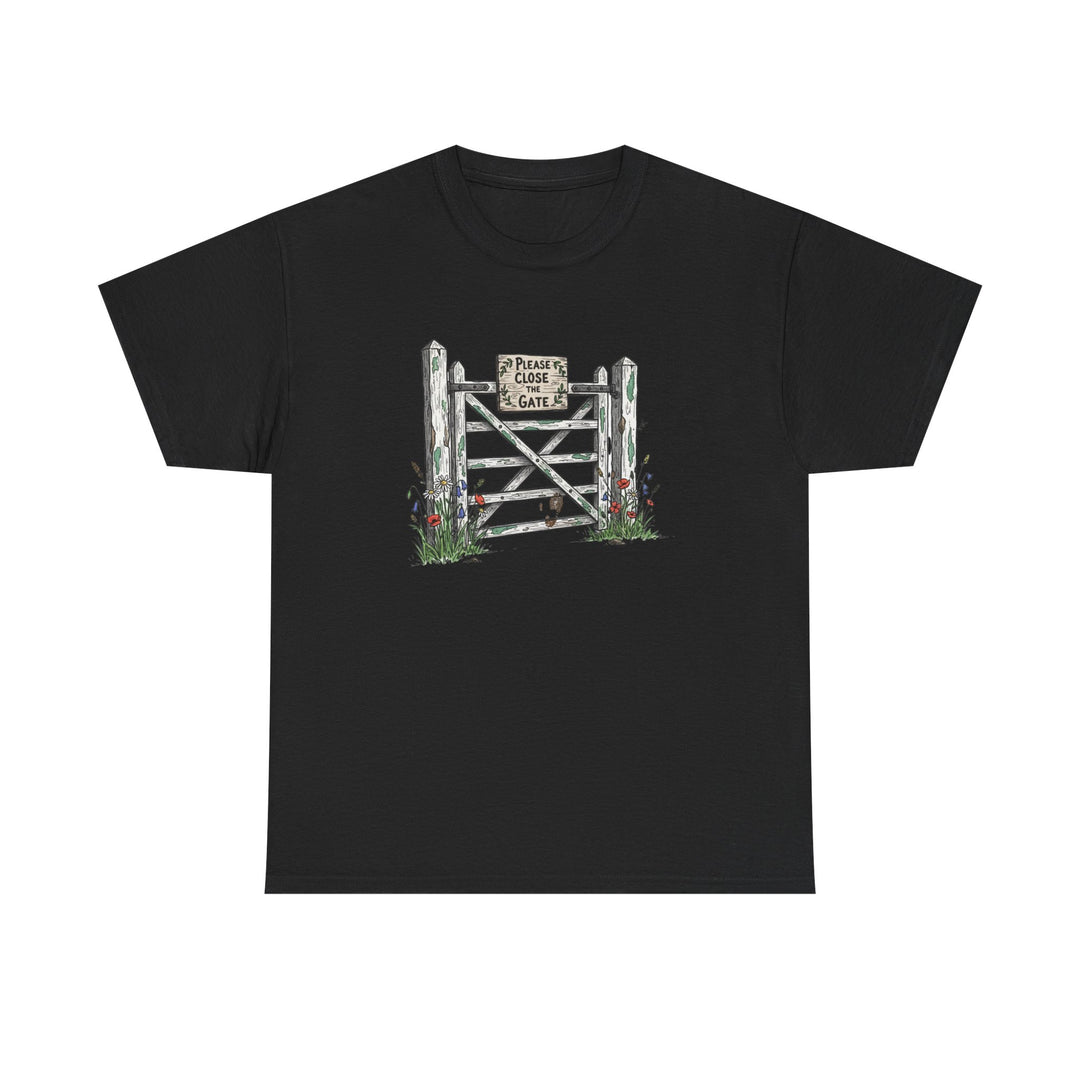 Close the Gate T-Shirt — Rural Discipline Heritage Graphic