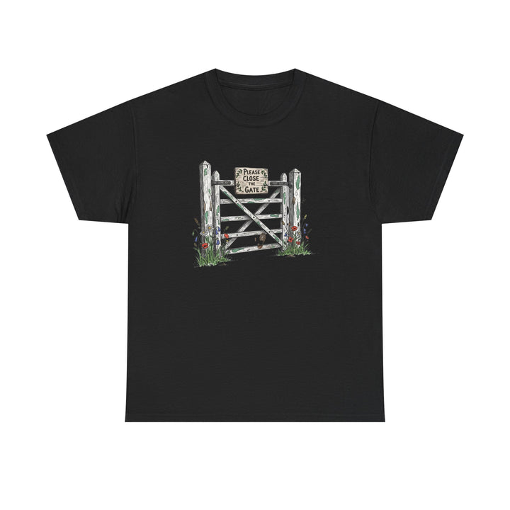 Close the Gate T-Shirt — Rural Discipline Heritage Graphic