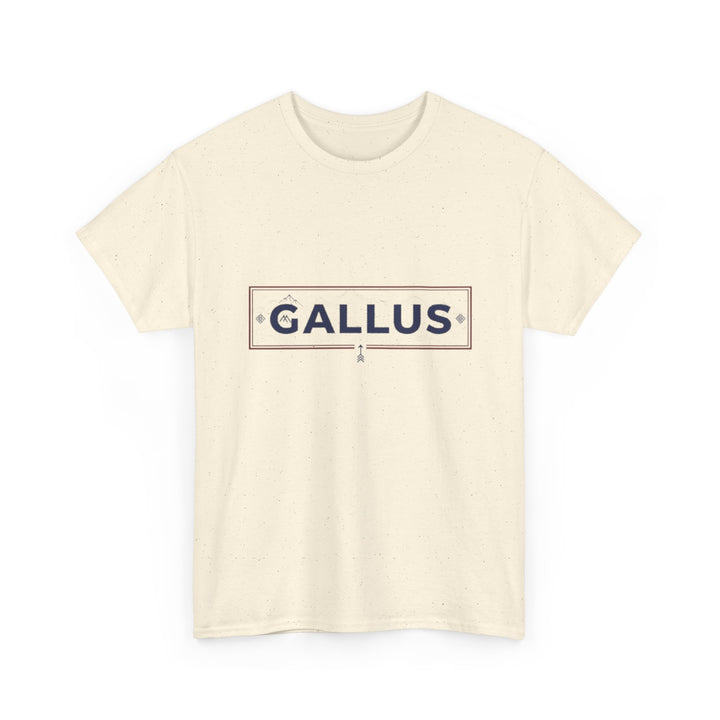 Italy Map Tee — GALLUS Logo Casual Cotton T-Shirt