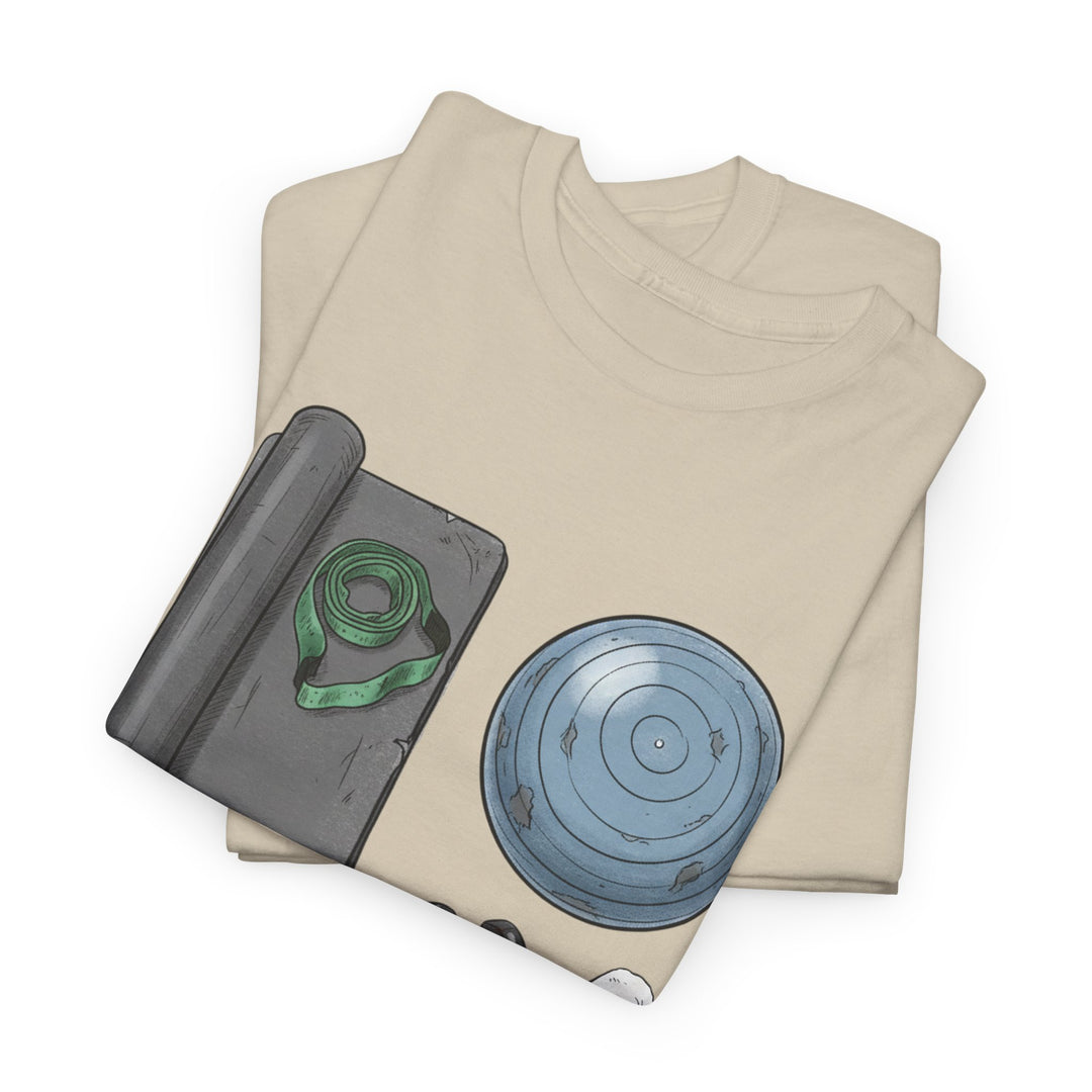 Pilates Kit Tee – soft, breathable cotton designed for Pilates workouts. Comfortable, flexible, and perfect for studio sessions, home practice, or casual wear.