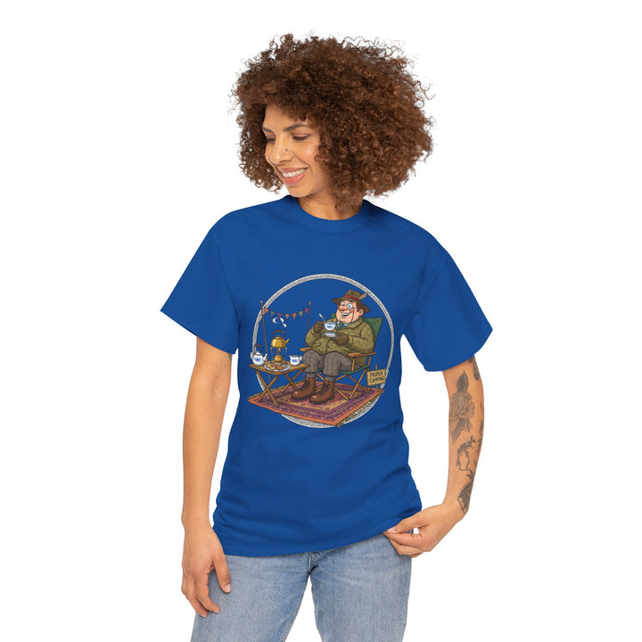 Retro Camping Grandpa Gift T-Shirt — Vintage Mountain Adventure Tee