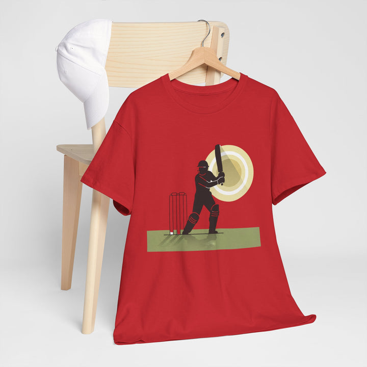 Cricket Player Silhouette T-Shirt
