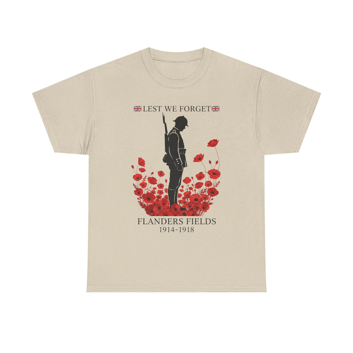 Flanders 1914–1918 T-Shirt — Great War Heritage Graphic
