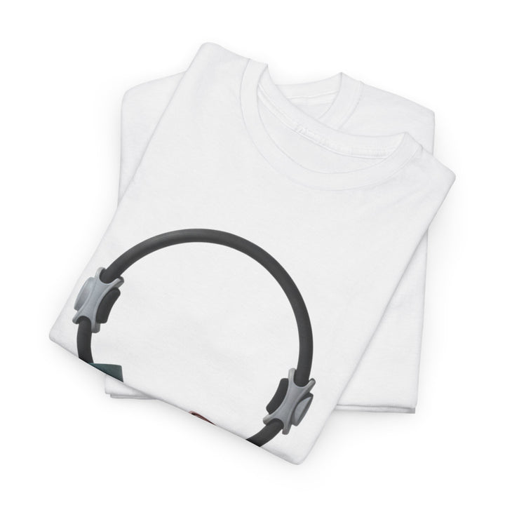 Pilates Band Workout Shirt – soft, breathable fabric designed for resistance band exercises. Comfortable, flexible, and perfect for Pilates sessions or workouts.
