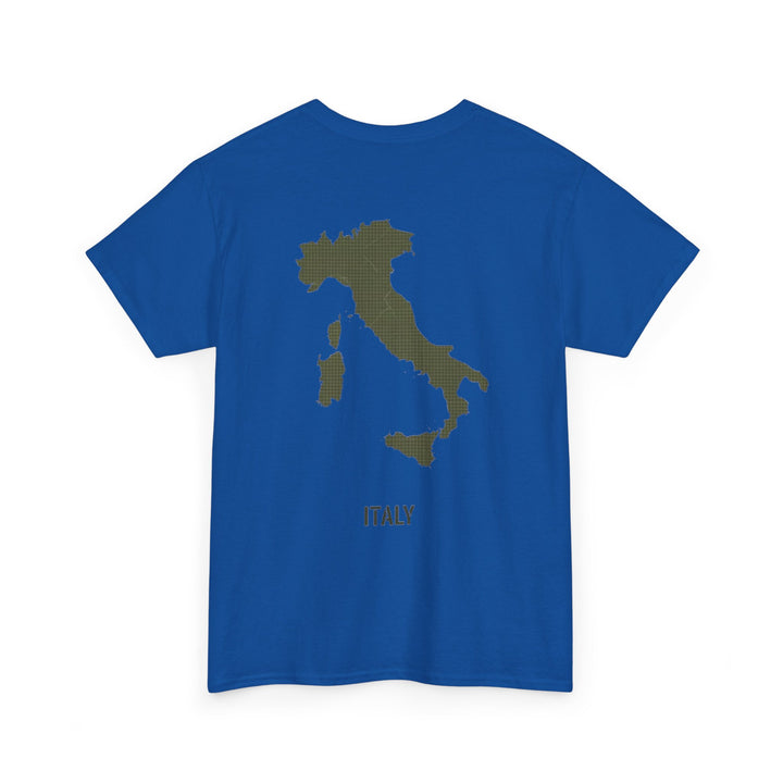 Italy Map Tee — GALLUS Logo Casual Cotton T-Shirt