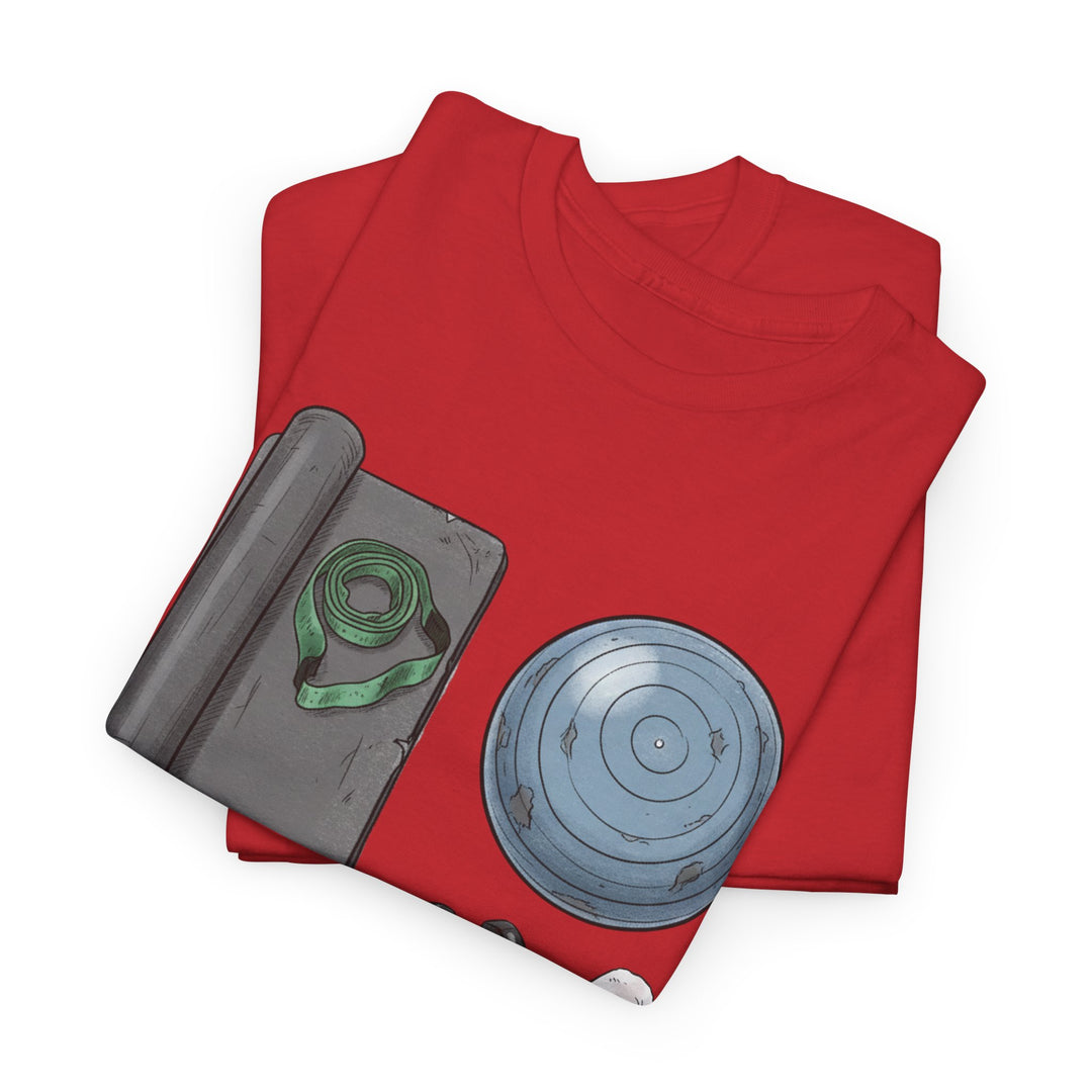 Pilates Kit Tee – soft, breathable cotton designed for Pilates workouts. Comfortable, flexible, and perfect for studio sessions, home practice, or casual wear.