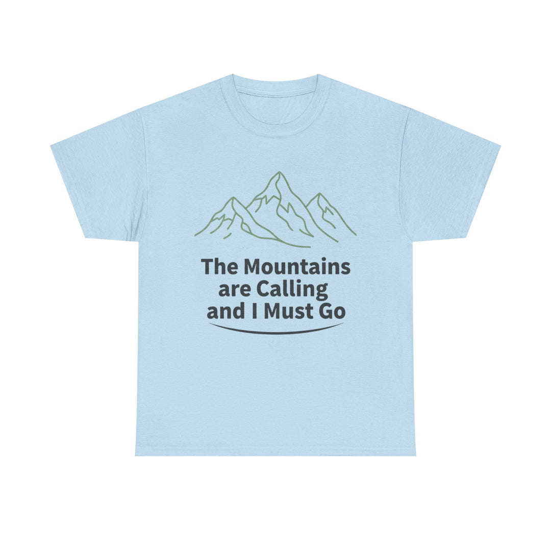 Retro Mountain Quote T-Shirt — Vintage Hiking &amp; Wild Camping Adventure Tee