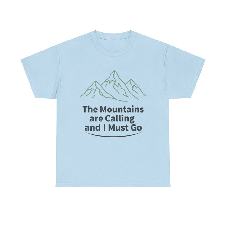Retro Mountain Quote T-Shirt — Vintage Hiking &amp; Wild Camping Adventure Tee