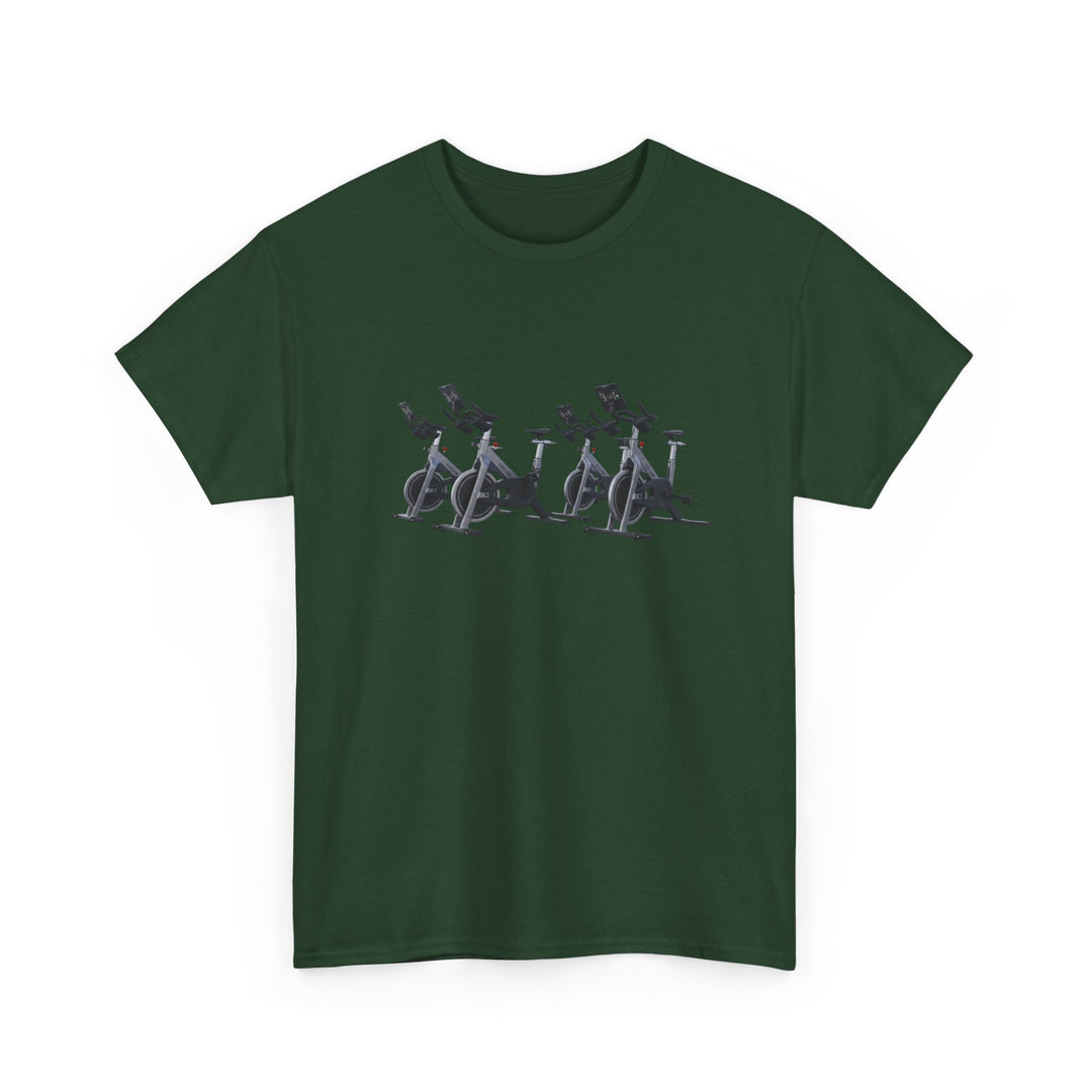 Spin Bikes Tee – soft, breathable cotton designed for indoor cycling and spin classes. Comfortable, durable, and perfect for active lifestyles.