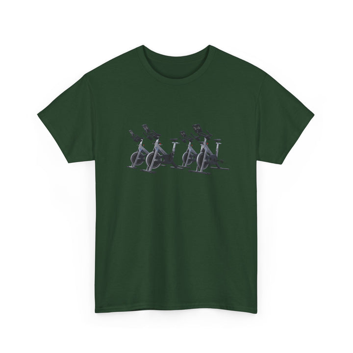 Spin Bikes Tee – soft, breathable cotton designed for indoor cycling and spin classes. Comfortable, durable, and perfect for active lifestyles.