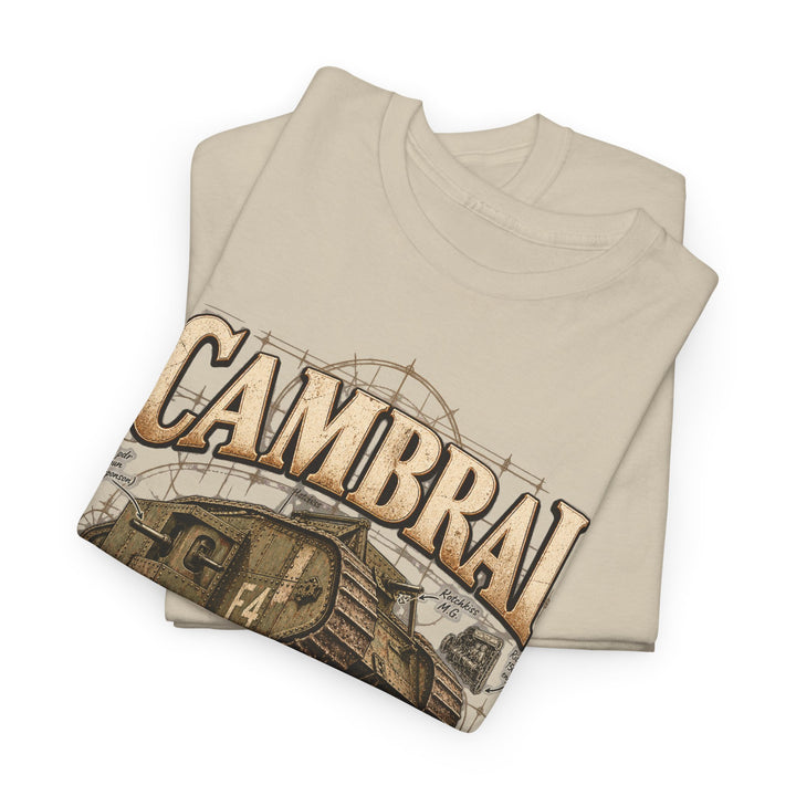 Cambrai Tank T-Shirt — “New Machine, Same Mud” WWI Humour Tee