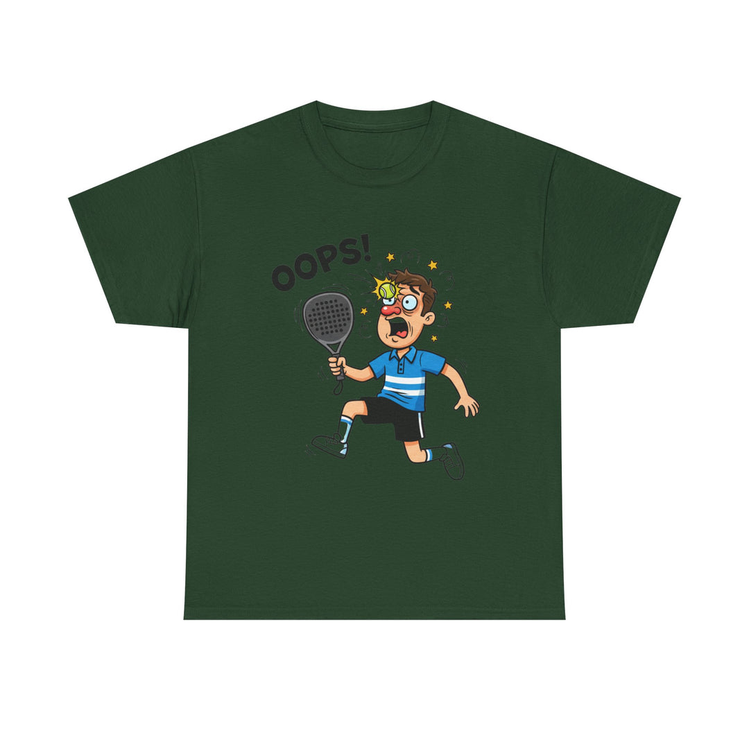 Cartoon Padel Oops! T-Shirt for Players