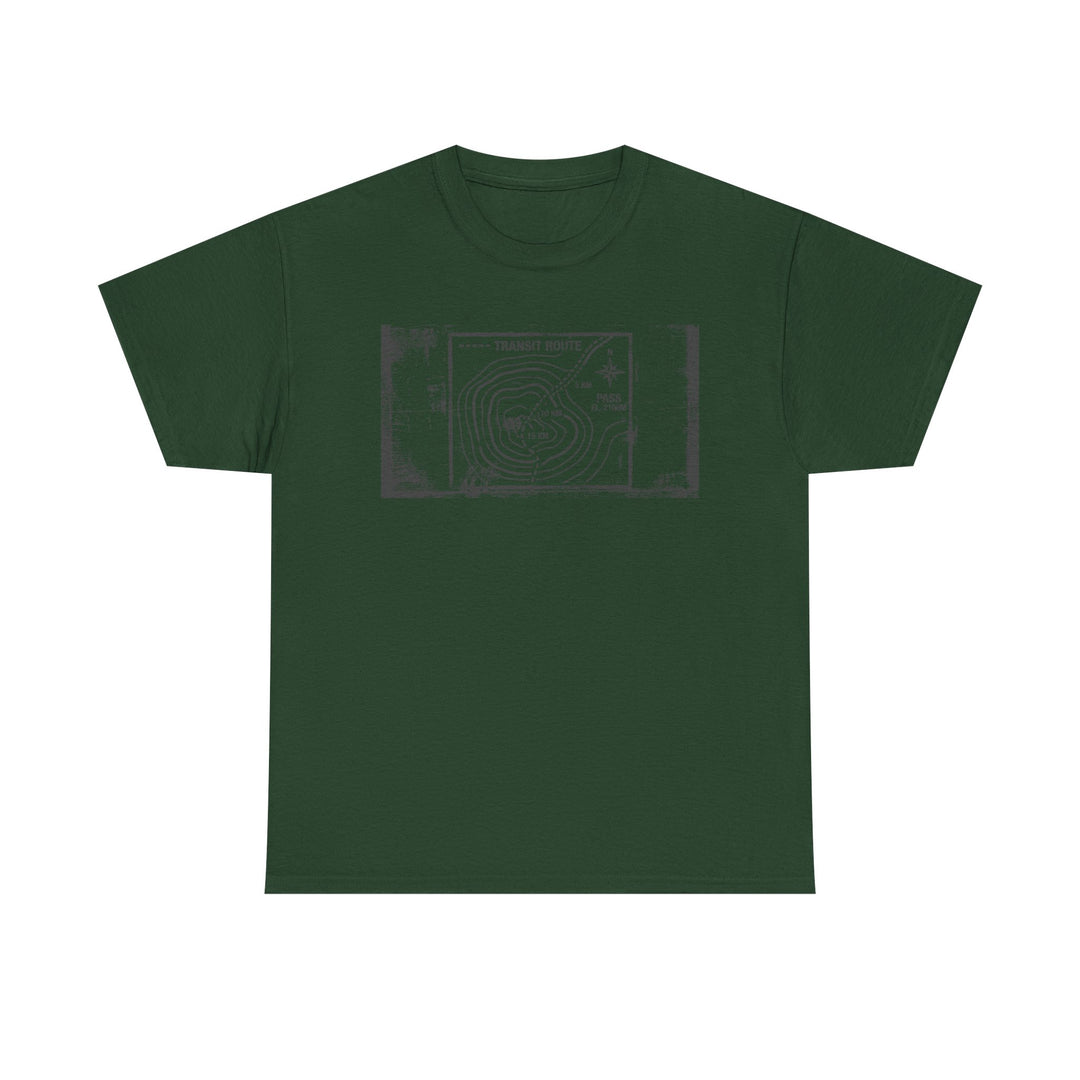 Retro Transit Route Adventure T-Shirt — Vintage Travel Map Graphic Tee
