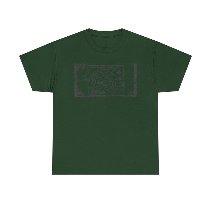 Retro Transit Route Adventure T-Shirt — Vintage Travel Map Graphic Tee