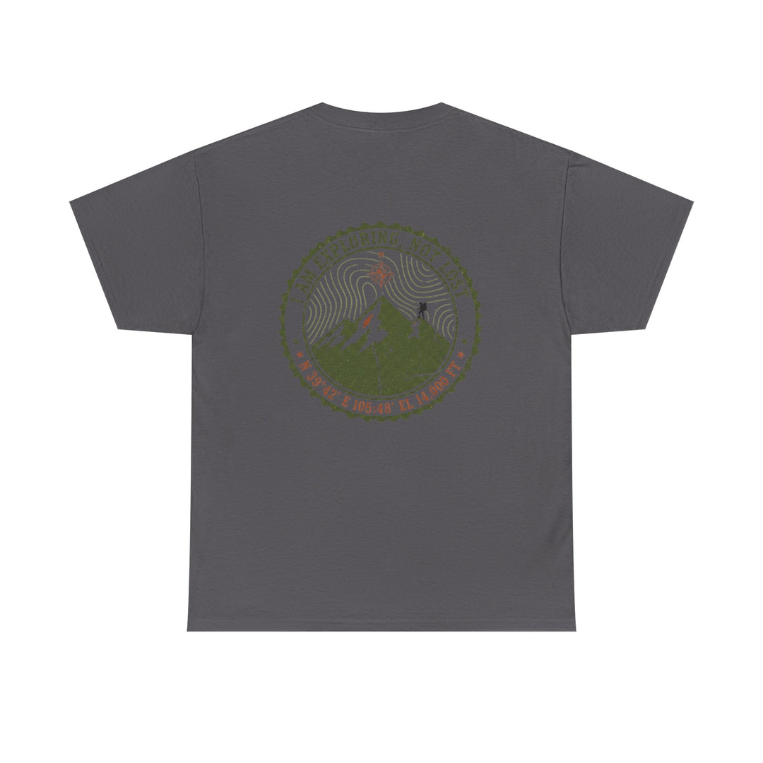 Adventure Logo Tee — "GALLUS" Mountain Badge Shirt (Exploring Not Lost)