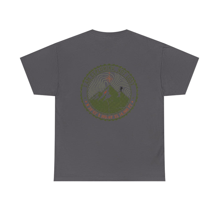 Adventure Logo Tee — "GALLUS" Mountain Badge Shirt (Exploring Not Lost)