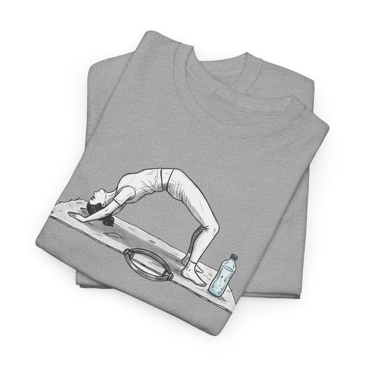 Pilates T‑Shirt – soft, breathable cotton designed for Pilates workouts. Comfortable, flexible, and perfect for reformer classes or everyday activewear.