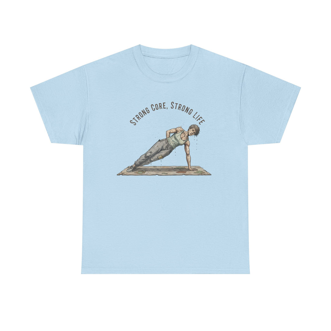 Pilates Fitness Plank Tee – soft, breathable cotton designed for Pilates and core workouts. Comfortable, flexible, and perfect for studio or home sessions.
