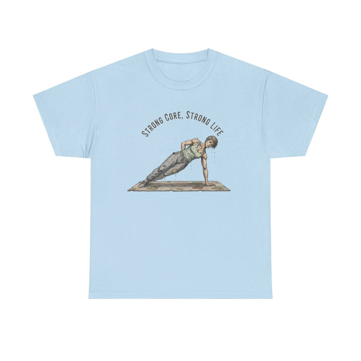 Pilates Fitness Plank Tee – soft, breathable cotton designed for Pilates and core workouts. Comfortable, flexible, and perfect for studio or home sessions.