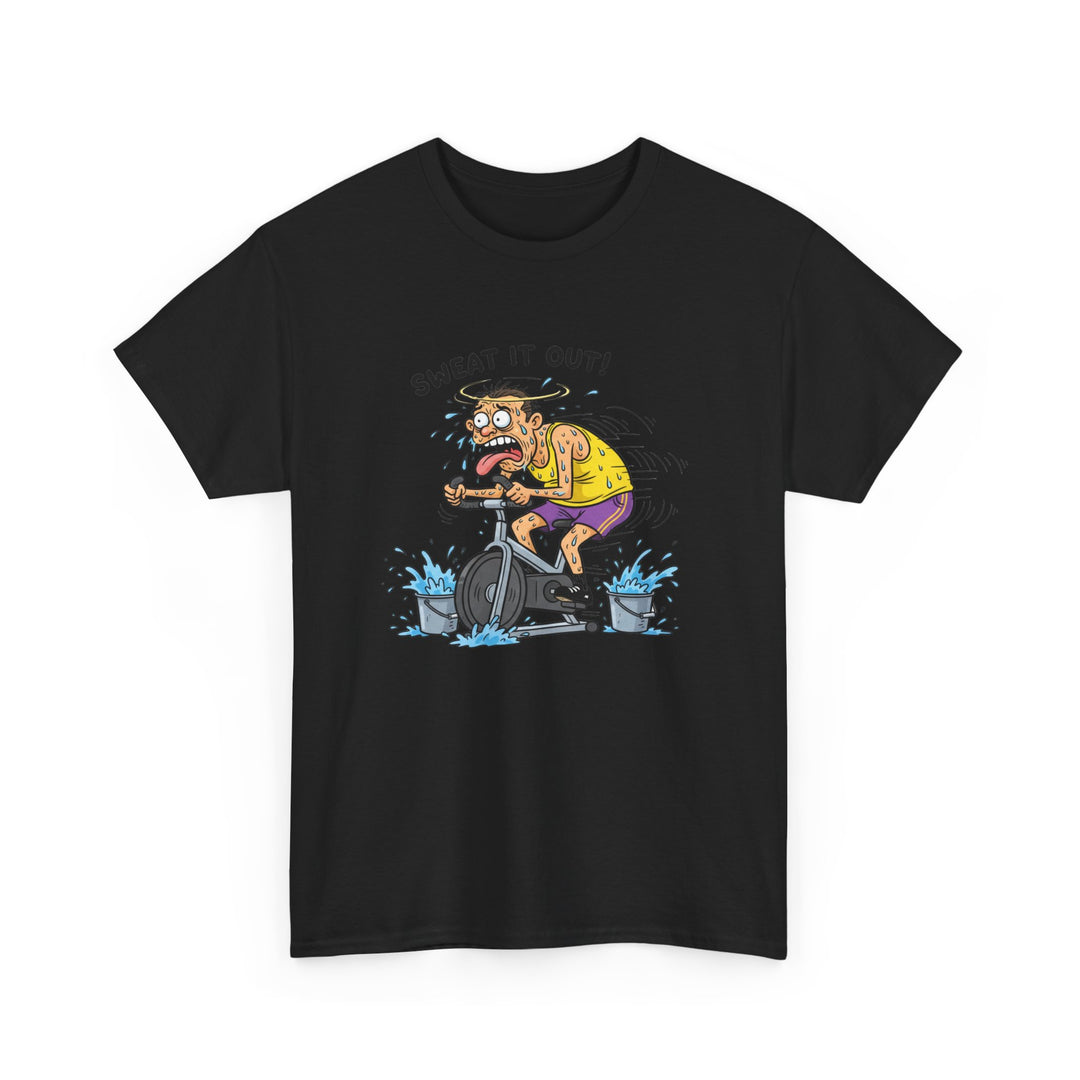 Stay laughing while cycling with the Funny Spin Bike T-Shirt. Comfortable cotton with a witty design, ideal for spin sessions and gym workouts.