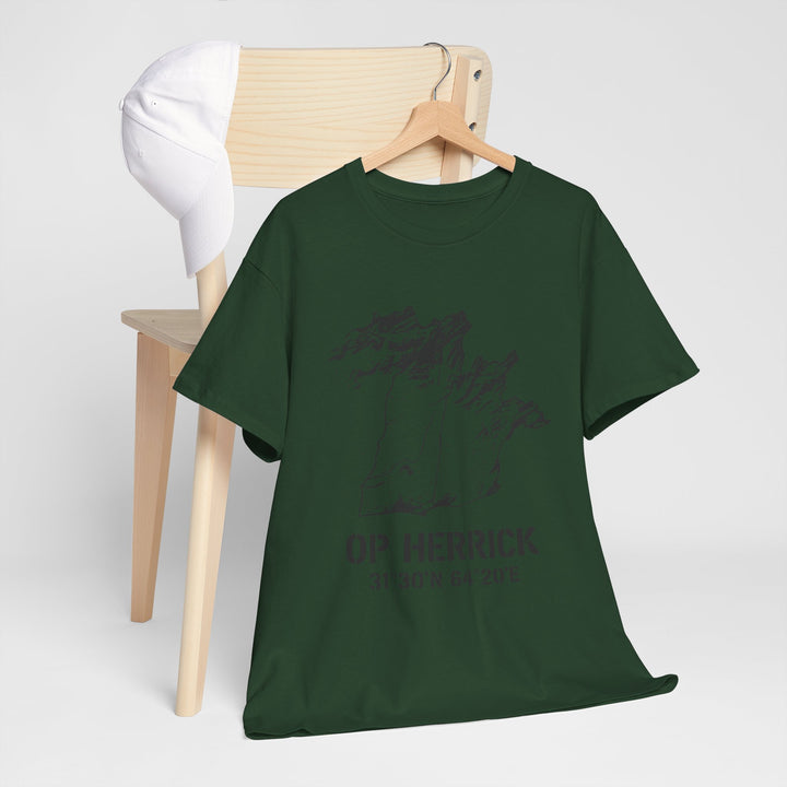 Op Herrick Lashkar Gah Coordinates T-Shirt - Helmand Province Military Graphic Tee