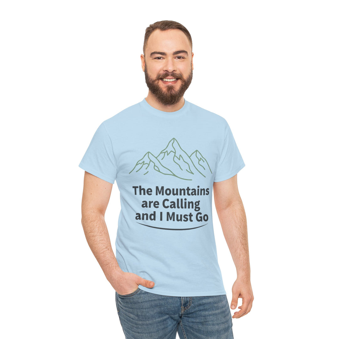 Retro Mountain Quote T-Shirt — Vintage Hiking &amp; Wild Camping Adventure Tee
