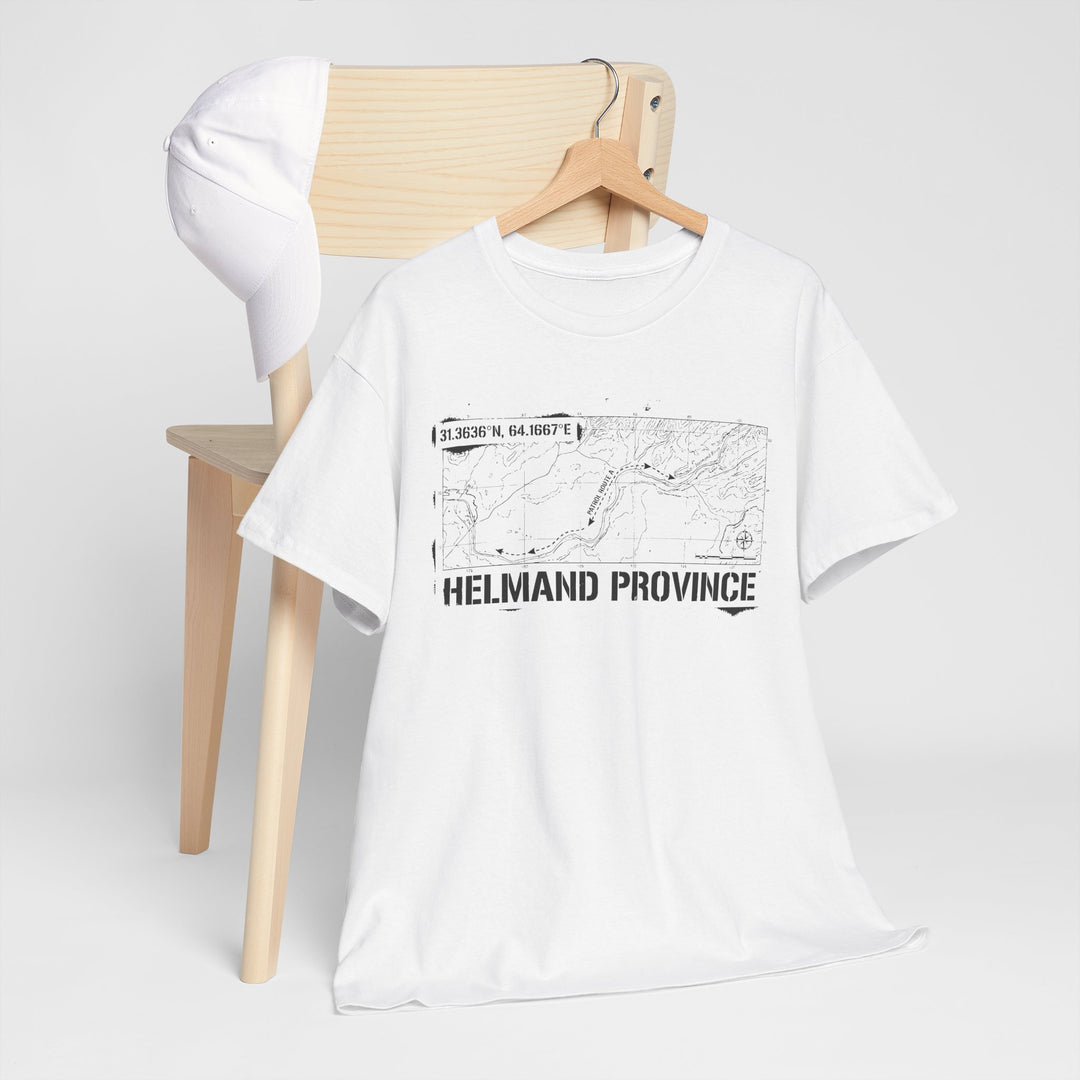 Op Herrick Helmand Province Map T-Shirt - Green Zone Military Graphic Tee