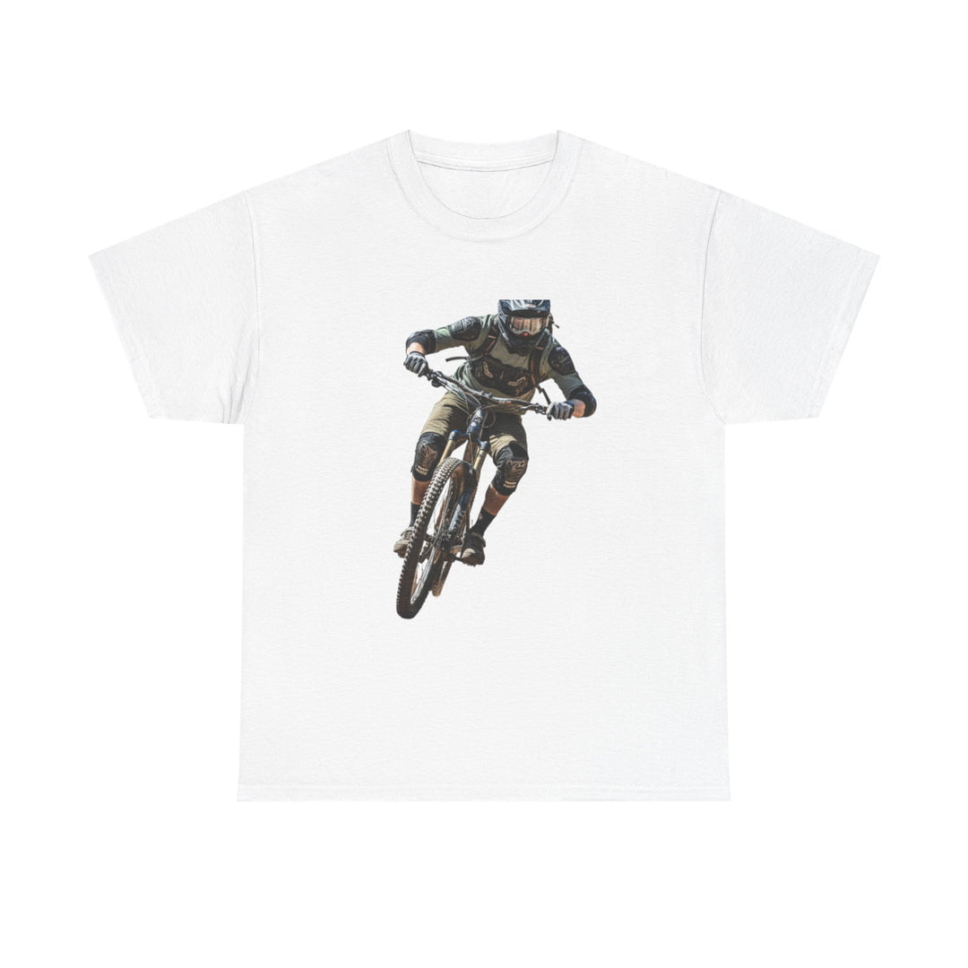 Downhill MTB Rider Graphic Tee