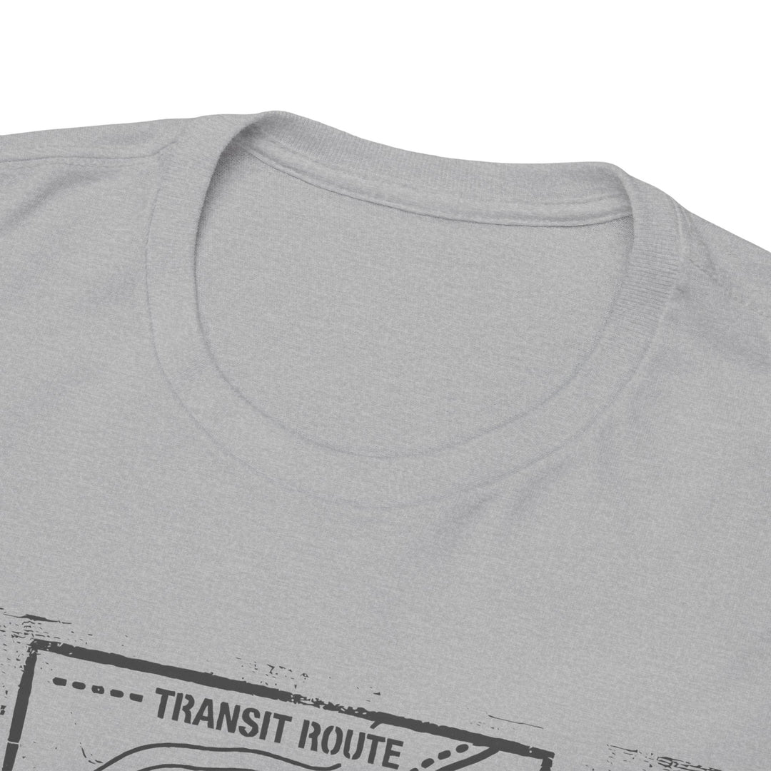 Retro Transit Route Adventure T-Shirt — Vintage Travel Map Graphic Tee