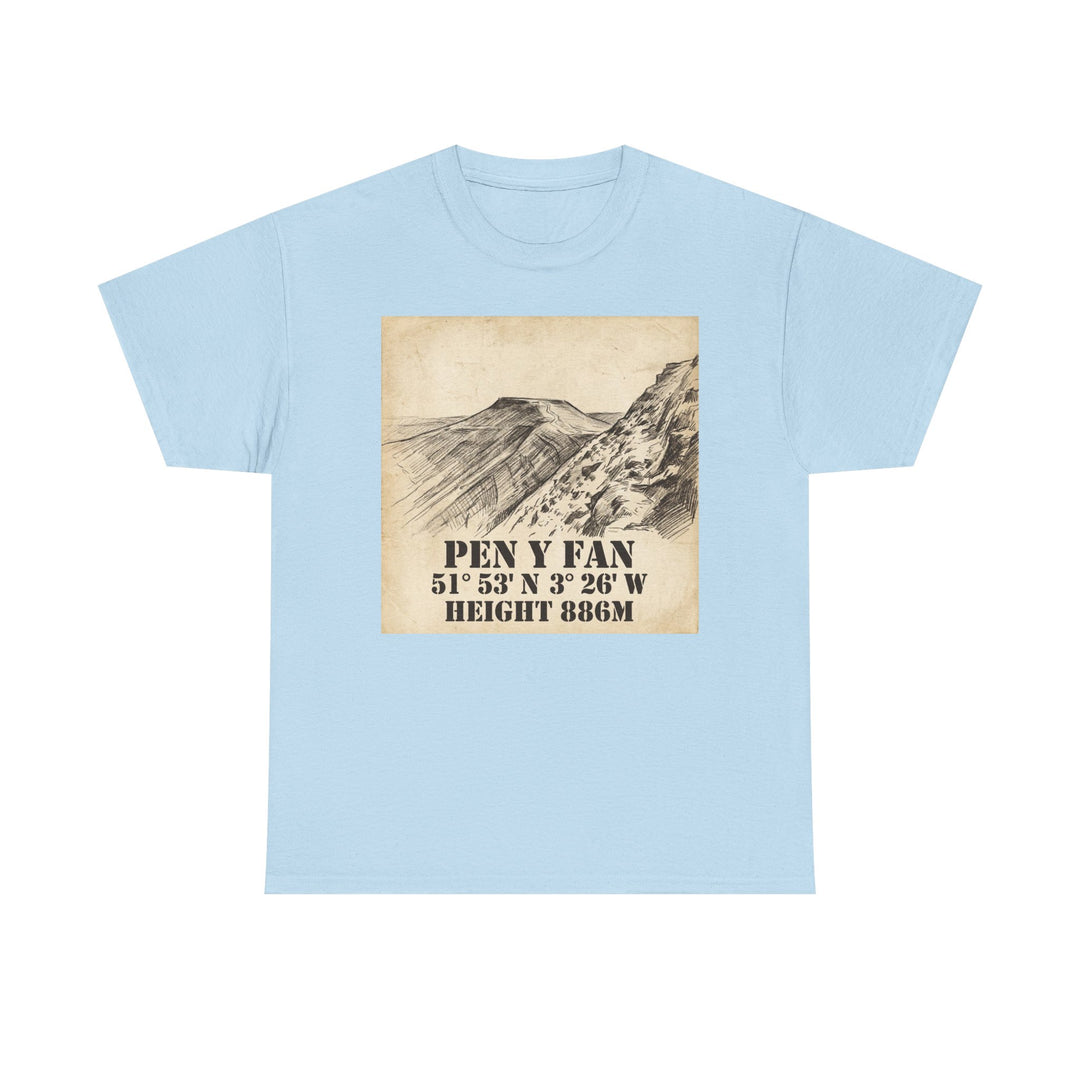 Pen y Fan T-Shirt - Brecon Beacons Vintage Coordinates &amp; Elevation