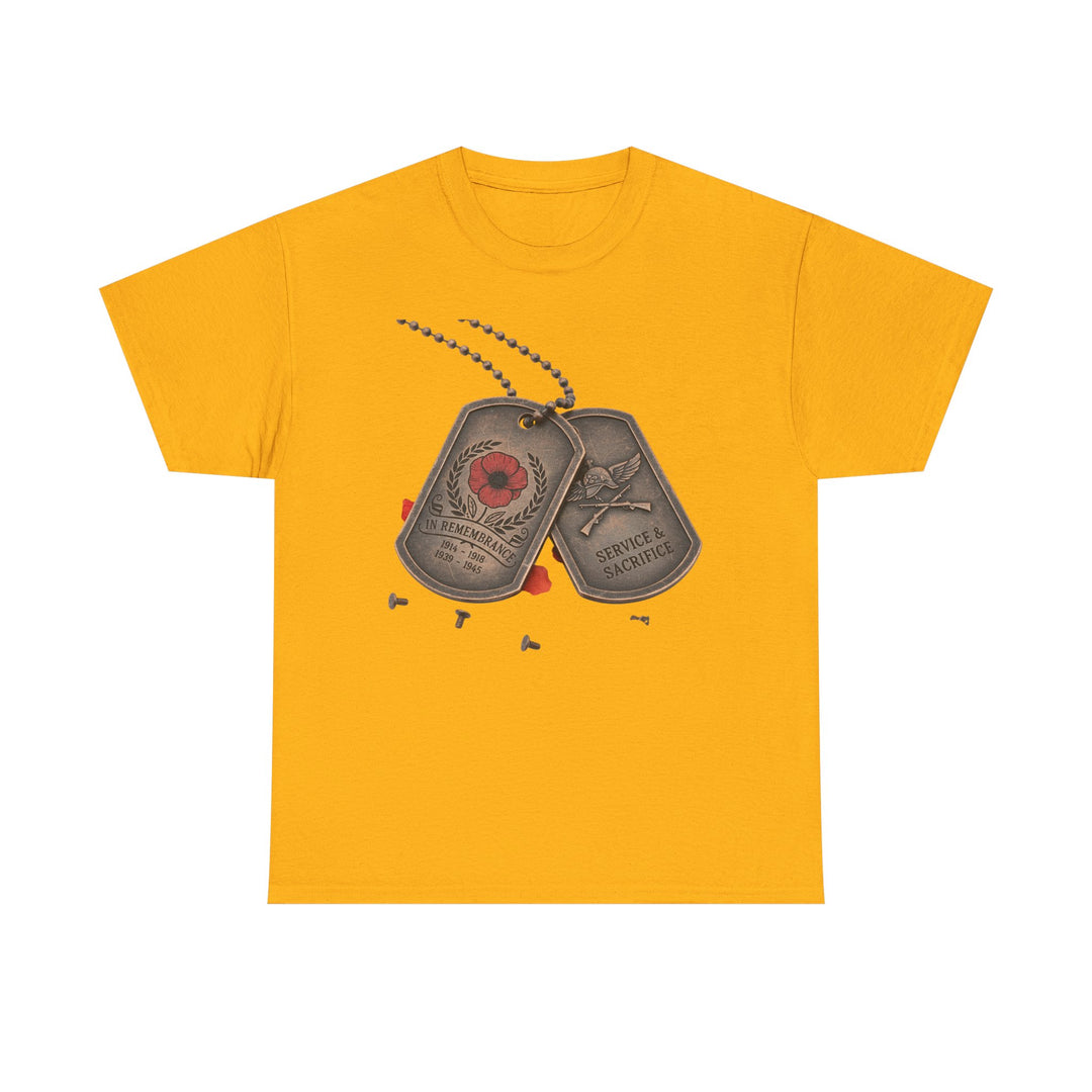 Remembrance Dog Tag T-Shirt — Memorial Military Tribute Tee