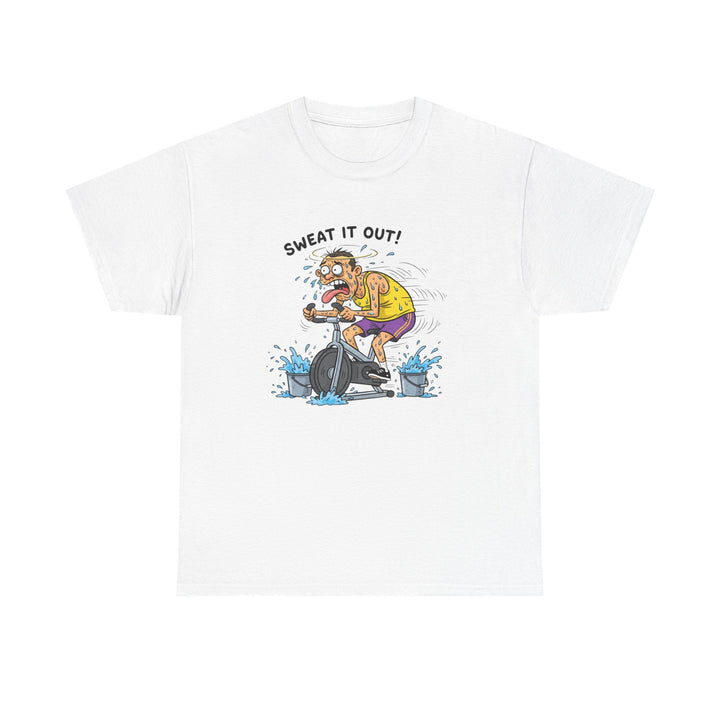 Stay laughing while cycling with the Funny Spin Bike T-Shirt. Comfortable cotton with a witty design, ideal for spin sessions and gym workouts.