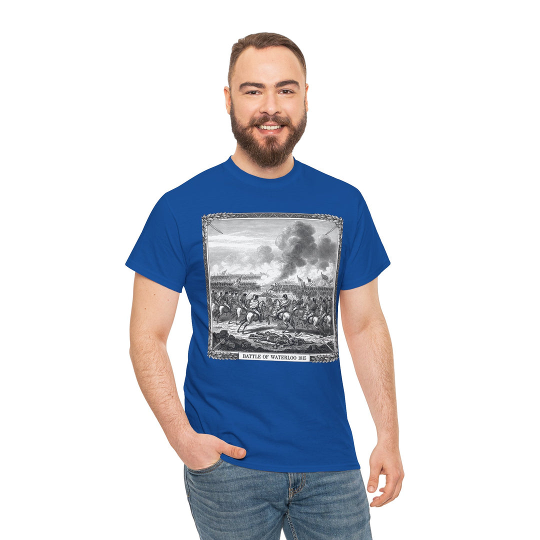 Battle of Waterloo Graphic Tee — Vintage Historical Print T-Shirt