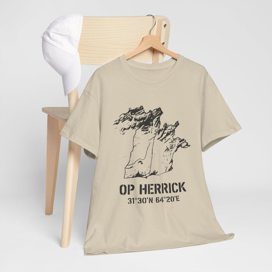 Op Herrick Lashkar Gah Coordinates T-Shirt - Helmand Province Military Graphic Tee