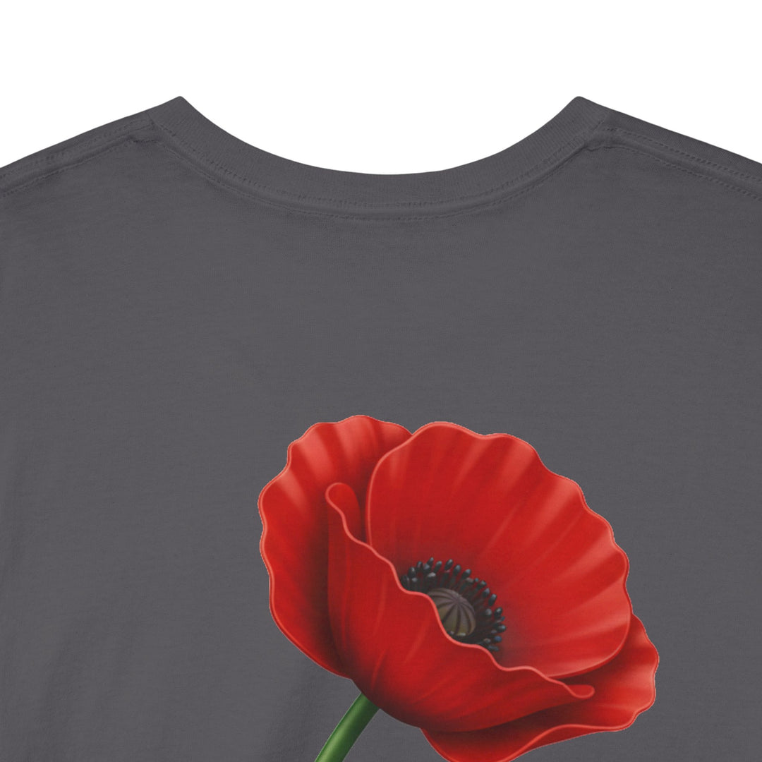 Poppy Single Bloom T-Shirt — Remembrance — alternate product image 6